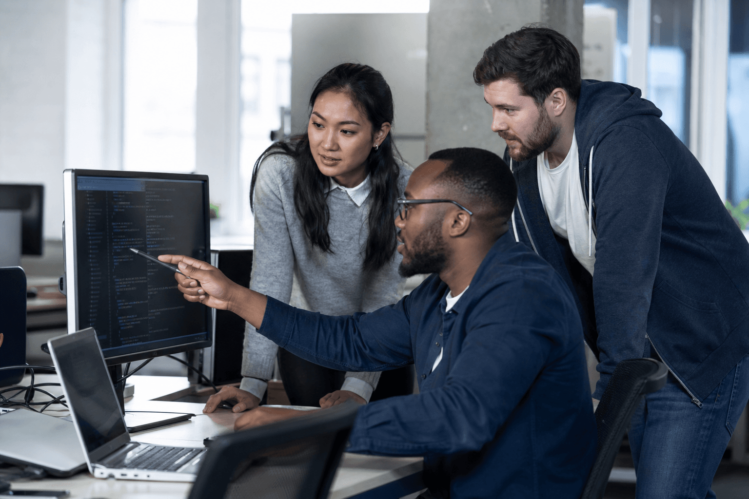 Developers cooperating together on software work